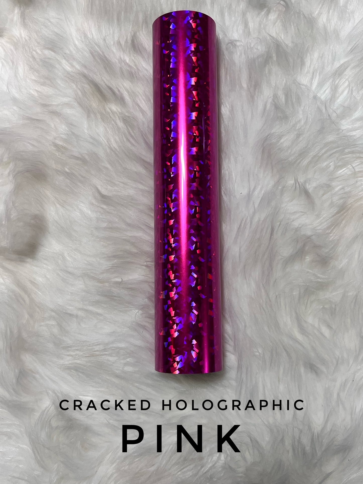 Cracked Holographic - Pink
