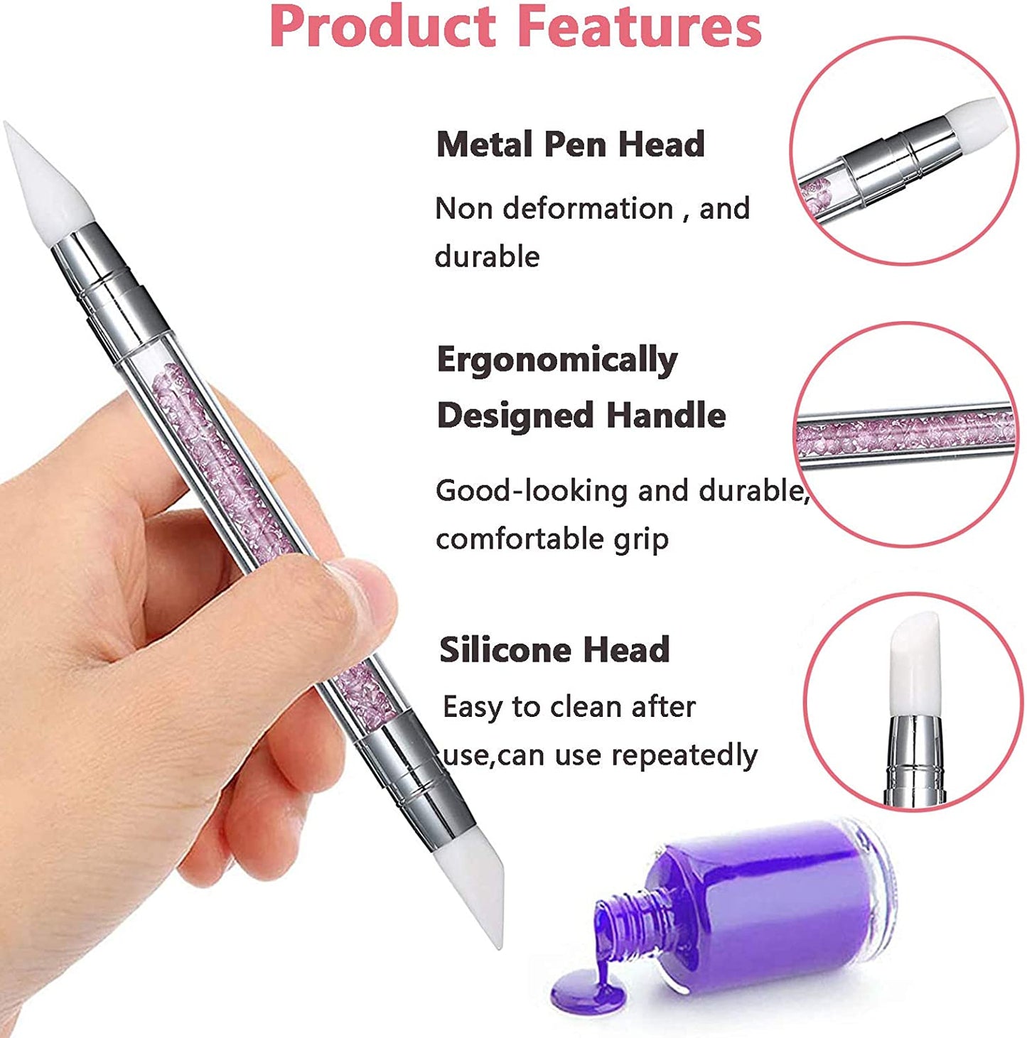 5 Piece Nail Art Sculpting Pens