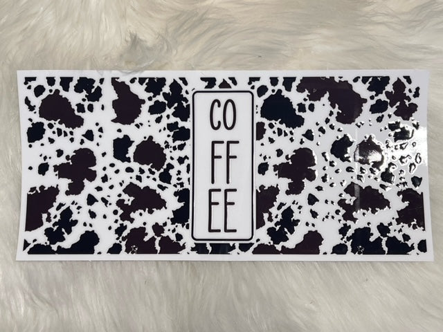 Coffee - Cow Print