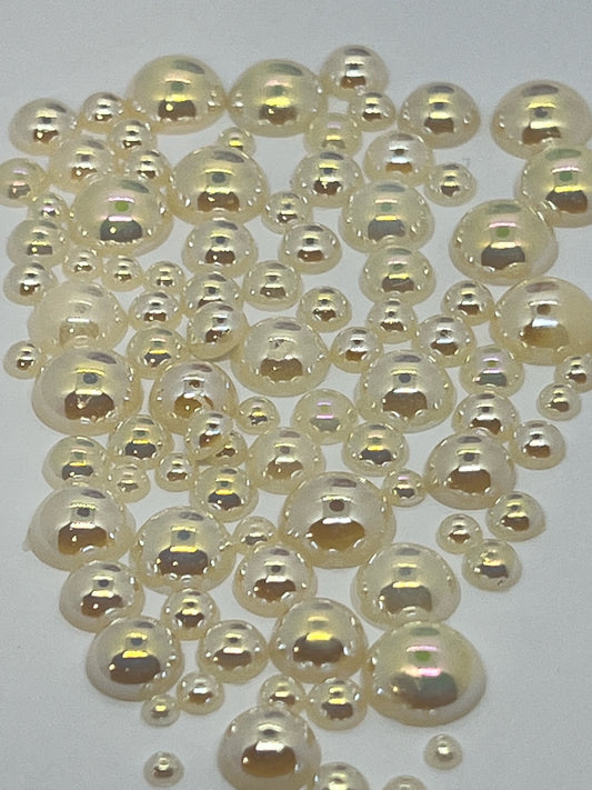 Pralines & Cream - Flat-Back Pearls