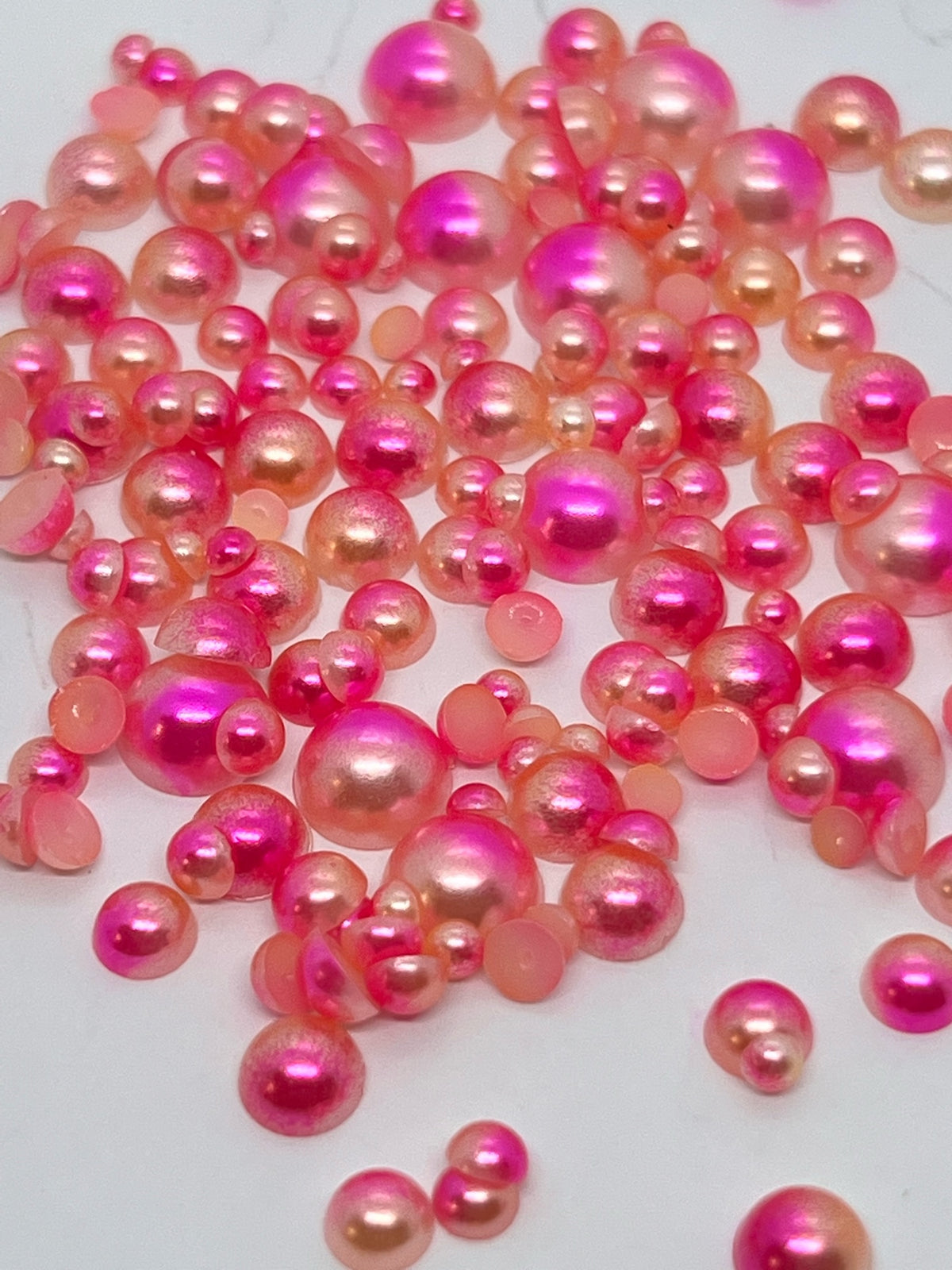 Rainbow Sherbert - Flat Back Pearls
