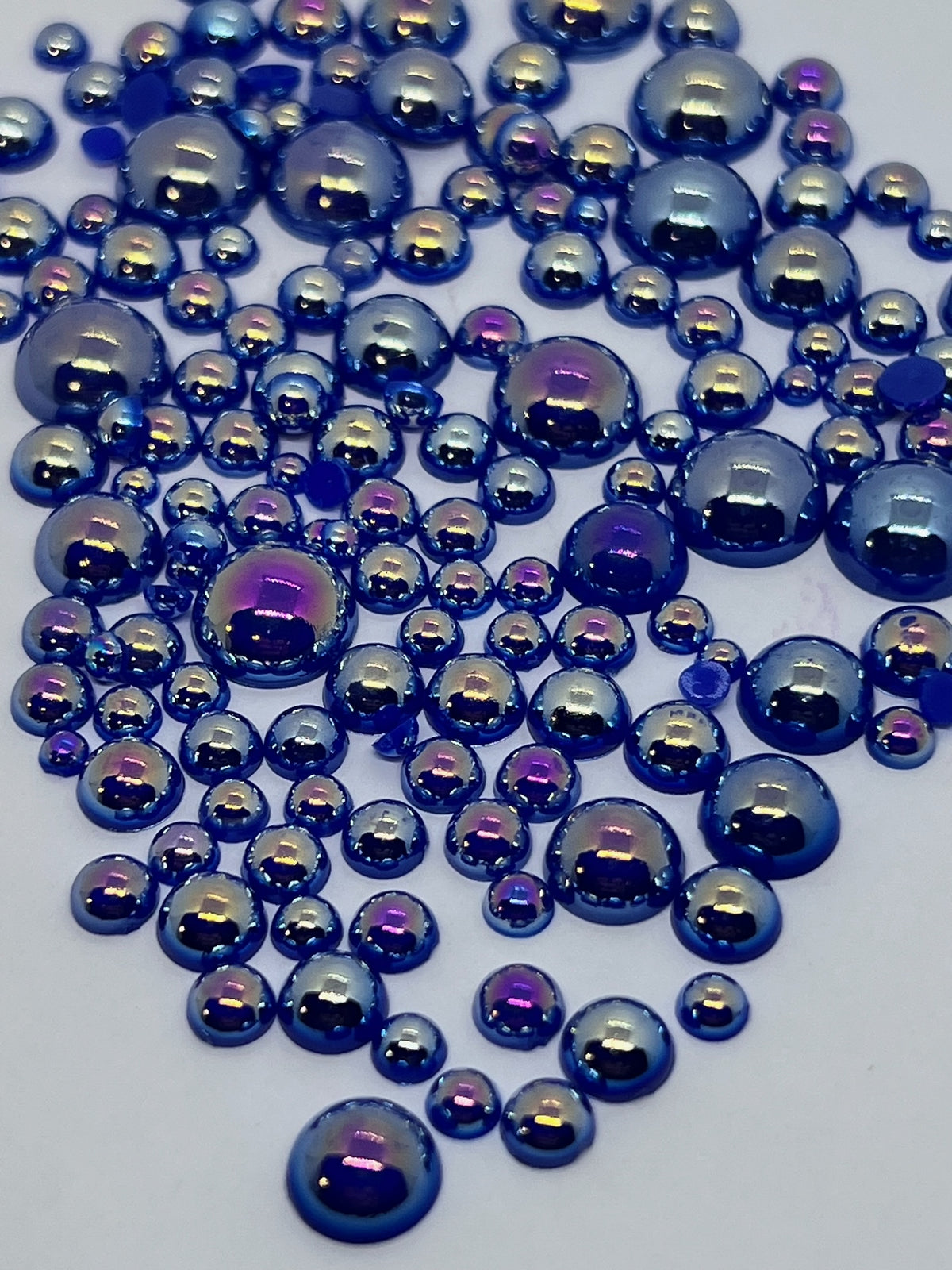 Sapphire AB - Flat Back Pearls