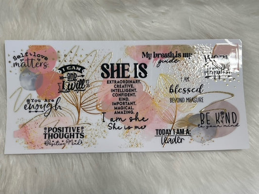 She is...