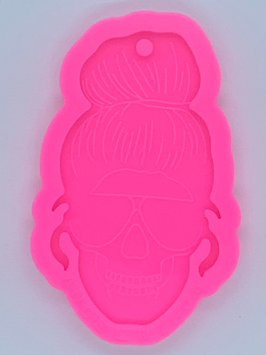 Messy Mom Bun Skull / Skeleton