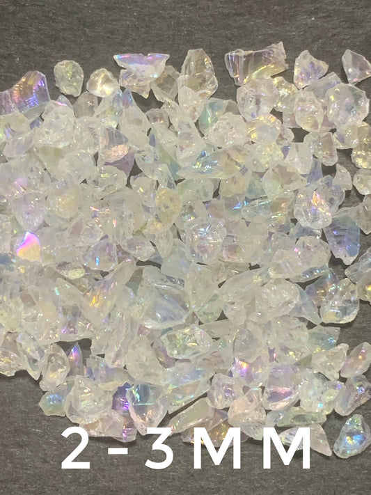 2-3mm Irregular Iridescent Ice Chips