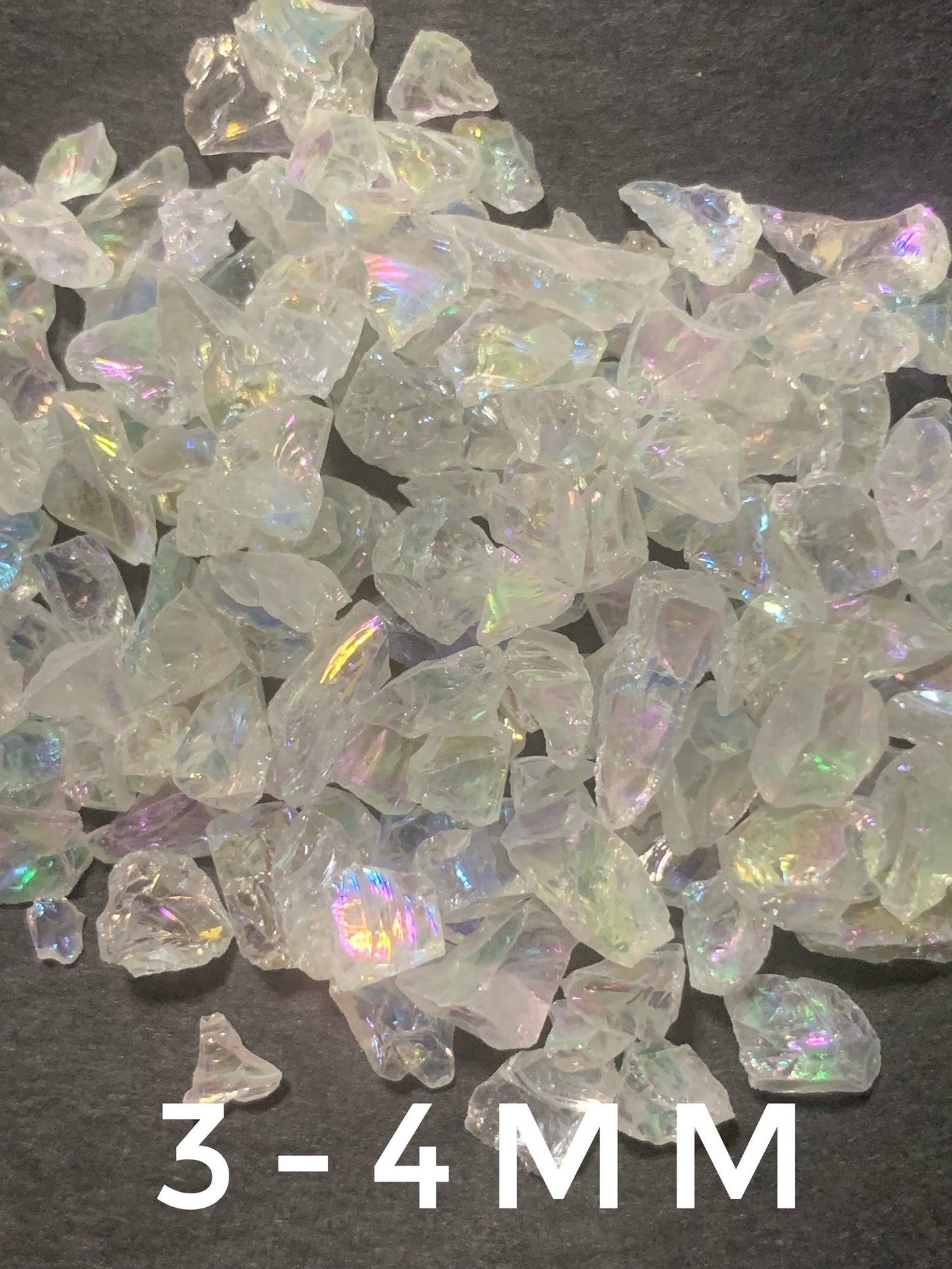 3-4mm Irregular Iridescent Ice Chips