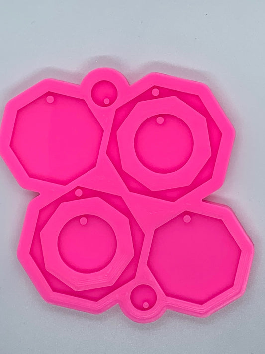 4 Way Octagon - Earrings