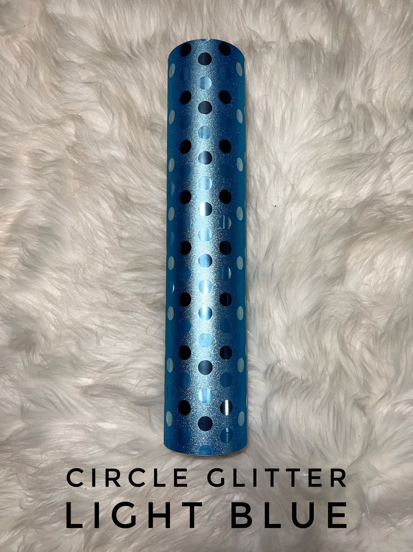 Circle Glitter - Light Blue