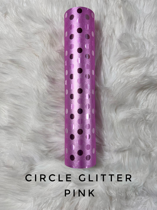 Circle Glitter - Pink