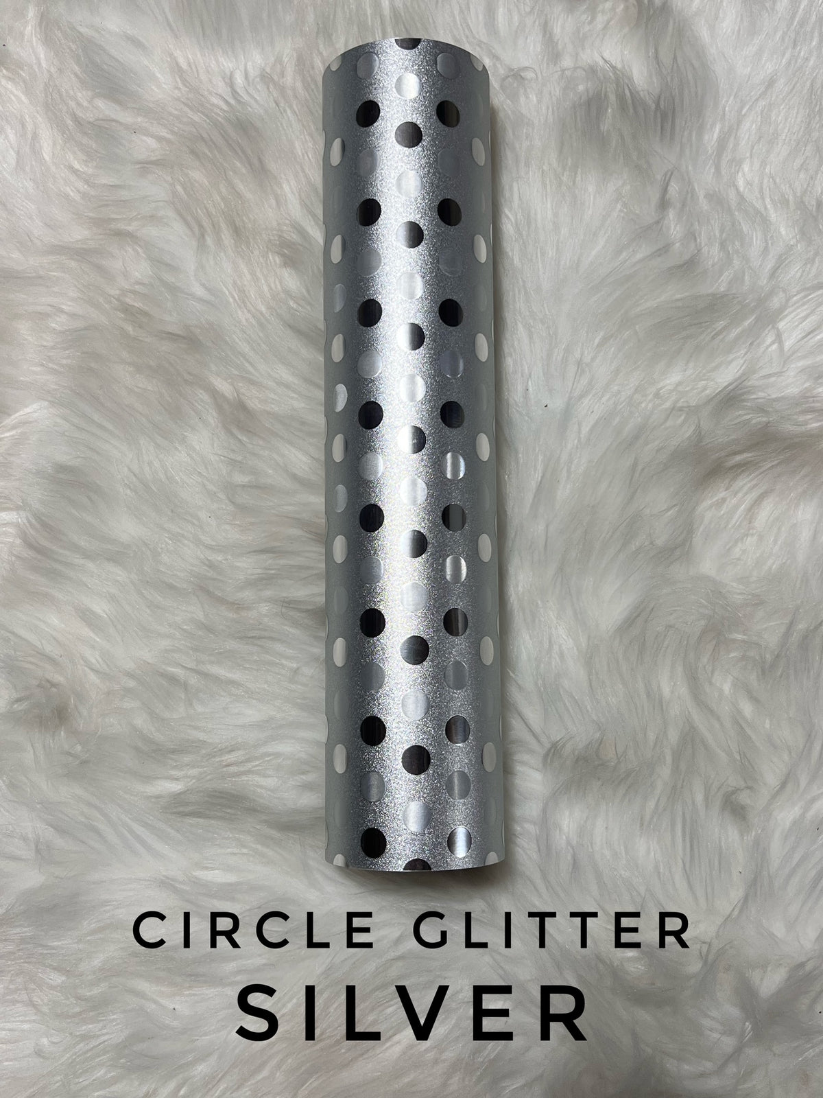 Circle Glitter - Silver