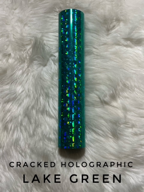 Cracked Holographic - Lake Green