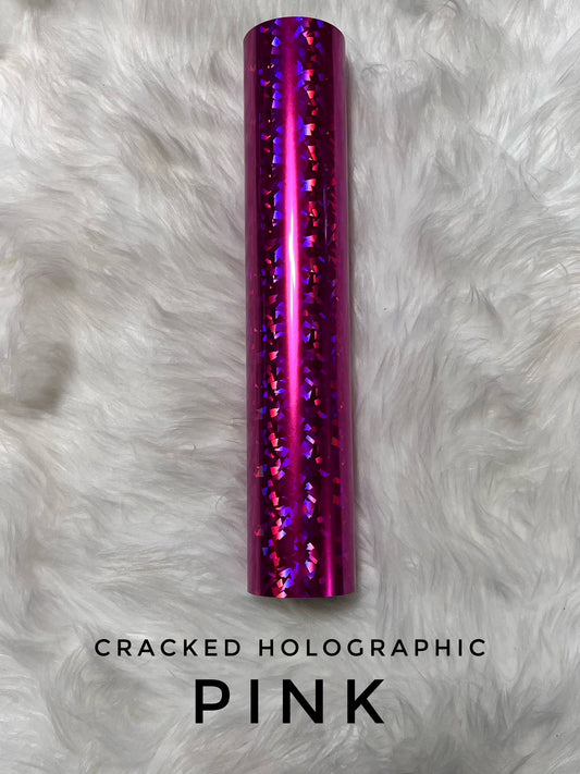 Cracked Holographic - Pink