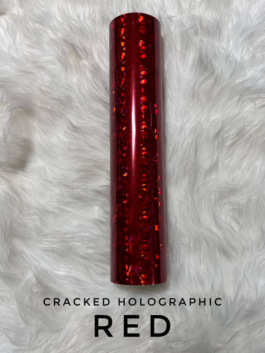 Cracked Holographic - Red