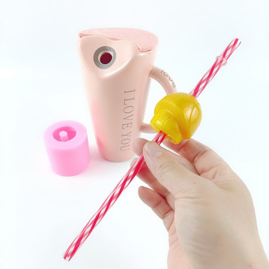 Mario Mushroom Straw Topper